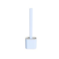 Silicone Flex Toilet Brush with Holder, Deep Cleaner Silicone Bristles Quick Drying Holder Set, Toilet Bowl Cleaner Bendable