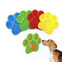 Cat Dog Food Feeder Silicone OEM Logo  Cups Bowl Silicone Lick  Mat