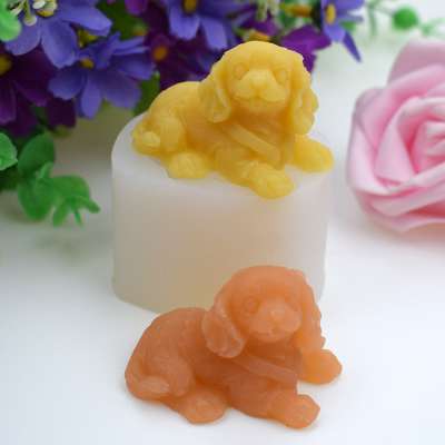 Y1017 3D silicone cake molds dog shaped silicone mold for cake decoration