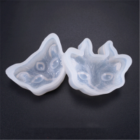 Resin silicone pendant mould 3D demon cat horn cat eye resin silicone mould